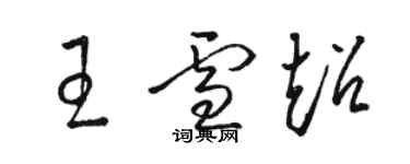 骆恒光王雪超草书个性签名怎么写