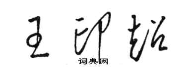 骆恒光王印超草书个性签名怎么写