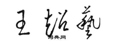 骆恒光王超艺草书个性签名怎么写