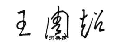 骆恒光王周超草书个性签名怎么写