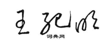 骆恒光王纪明草书个性签名怎么写