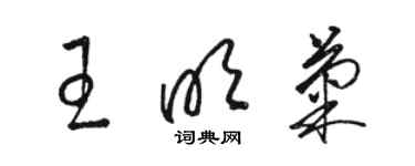 骆恒光王明菊草书个性签名怎么写