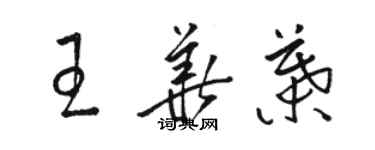 骆恒光王华叶草书个性签名怎么写