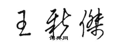 骆恒光王新杰草书个性签名怎么写