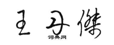 骆恒光王丹杰草书个性签名怎么写