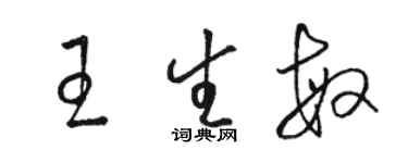 骆恒光王生敏草书个性签名怎么写