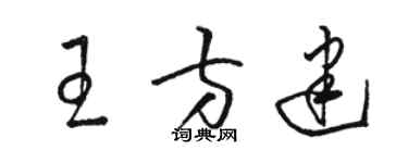 骆恒光王方建草书个性签名怎么写