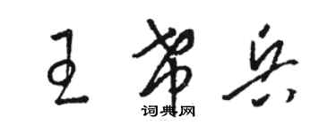骆恒光王希兵草书个性签名怎么写