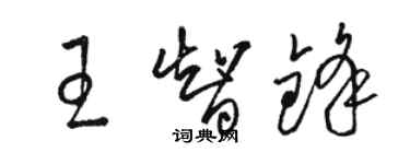 骆恒光王智锋草书个性签名怎么写