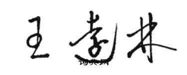 骆恒光王远林草书个性签名怎么写