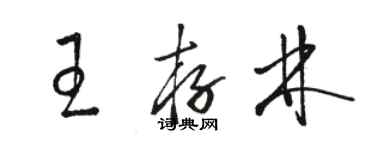 骆恒光王存林草书个性签名怎么写