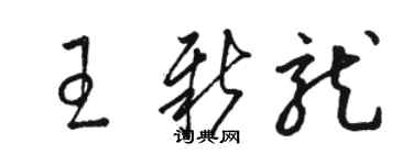 骆恒光王新龙草书个性签名怎么写