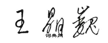 骆恒光王晶巍草书个性签名怎么写