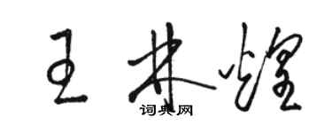 骆恒光王林煌草书个性签名怎么写
