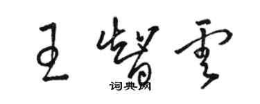 骆恒光王智云草书个性签名怎么写