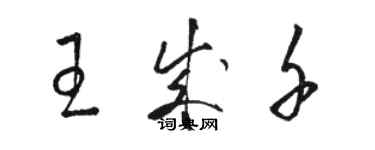 骆恒光王成千草书个性签名怎么写