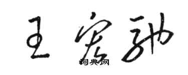 骆恒光王宏驰草书个性签名怎么写