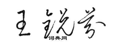 骆恒光王锐芬草书个性签名怎么写