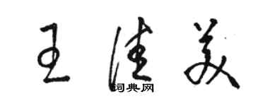 骆恒光王佳美草书个性签名怎么写