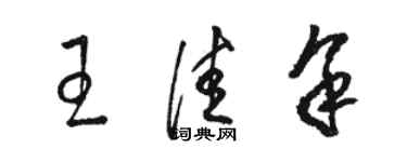 骆恒光王佳余草书个性签名怎么写