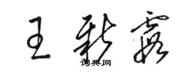骆恒光王新霞草书个性签名怎么写