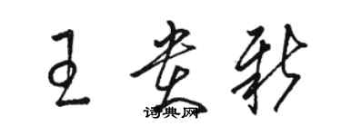骆恒光王贵新草书个性签名怎么写