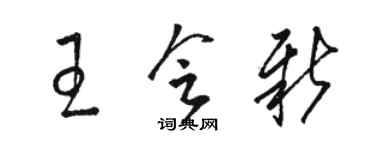 骆恒光王会新草书个性签名怎么写
