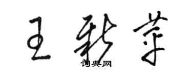 骆恒光王新苹草书个性签名怎么写