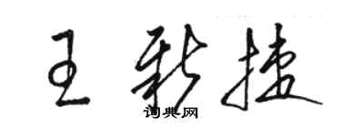 骆恒光王新捷草书个性签名怎么写