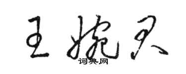 骆恒光王婉君草书个性签名怎么写