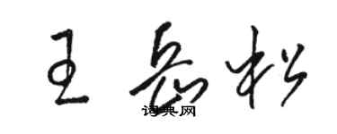 骆恒光王岳松草书个性签名怎么写