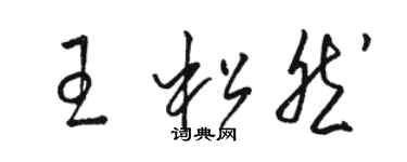 骆恒光王松然草书个性签名怎么写