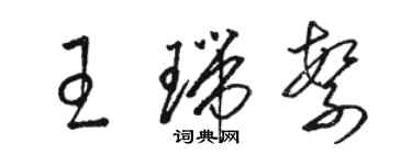 骆恒光王瑞繁草书个性签名怎么写
