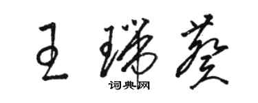 骆恒光王瑞葵草书个性签名怎么写