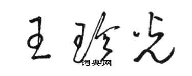 骆恒光王珍光草书个性签名怎么写
