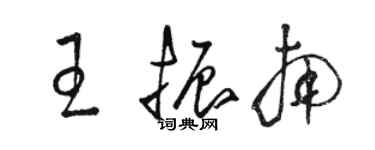 骆恒光王振南草书个性签名怎么写