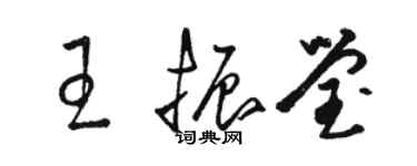 骆恒光王振莹草书个性签名怎么写