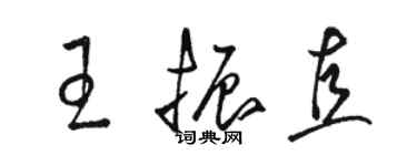 骆恒光王振直草书个性签名怎么写