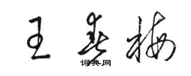 骆恒光王春梅草书个性签名怎么写