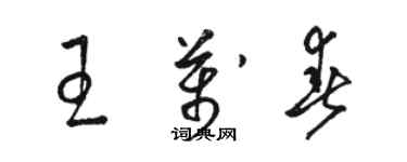 骆恒光王万春草书个性签名怎么写