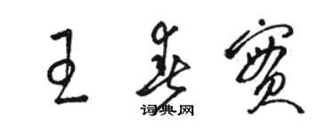 骆恒光王春实草书个性签名怎么写