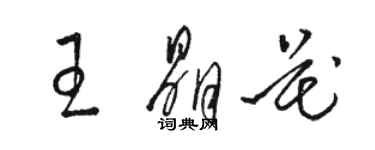 骆恒光王晶花草书个性签名怎么写