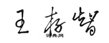 骆恒光王存智草书个性签名怎么写