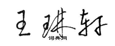 骆恒光王琳轩草书个性签名怎么写