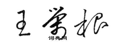 骆恒光王荣根草书个性签名怎么写