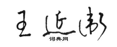 骆恒光王延卫草书个性签名怎么写