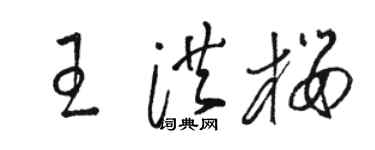 骆恒光王洪樱草书个性签名怎么写