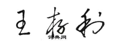 骆恒光王存利草书个性签名怎么写