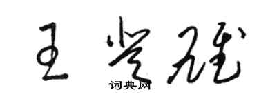 骆恒光王登雄草书个性签名怎么写