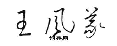 骆恒光王风义草书个性签名怎么写